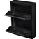 [en.casa] Zapatero Sokndal 2 Puertas Abatibles Metal 71 x 50 x 15 cm Negro Organizador de zapatos 50x71cm